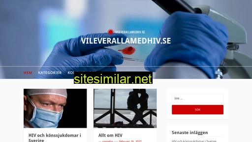 vileverallamedhiv.se alternative sites