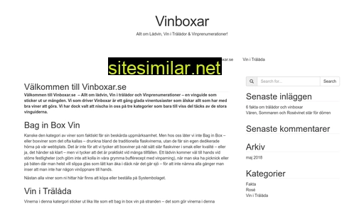 vinboxar.se alternative sites