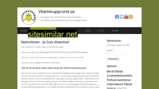 vitaminupproret.se alternative sites