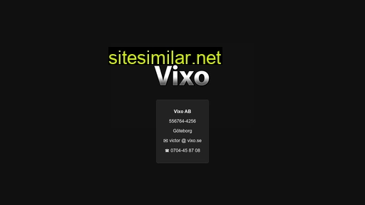 vixo.se alternative sites
