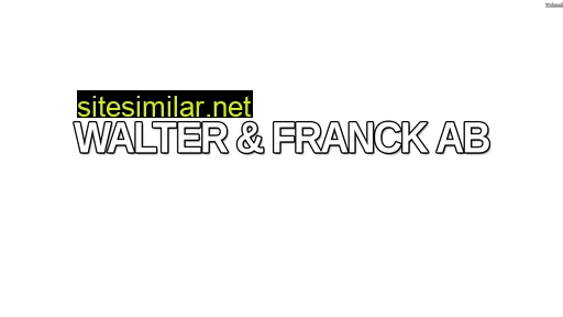 walterfranck.se alternative sites