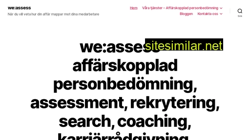 weassess.se alternative sites