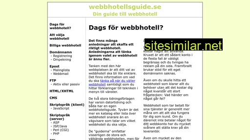 webbhotellsguide.se alternative sites