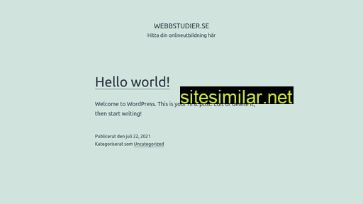 Webbstudier similar sites