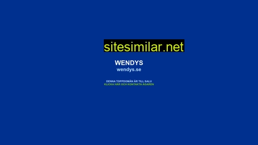 wendys.se alternative sites
