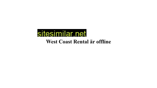 westcoastrentals.se alternative sites
