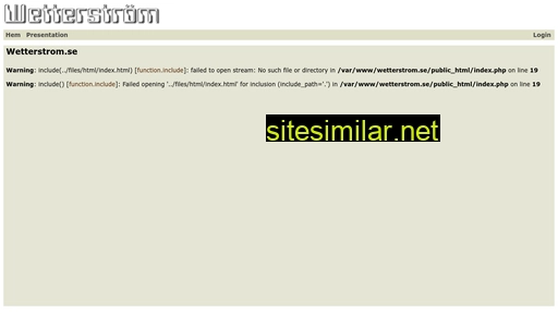 wetterstrom.se alternative sites