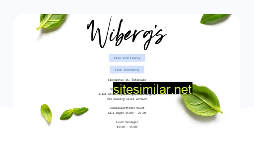 wibergsrestaurang.se alternative sites
