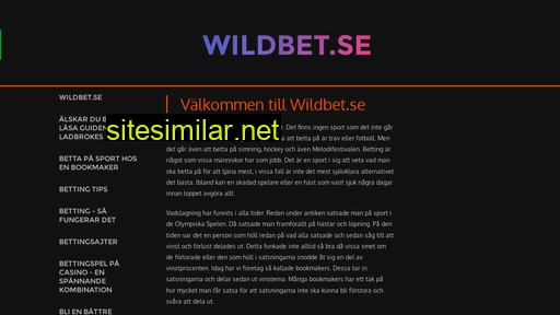 wildbet.se alternative sites