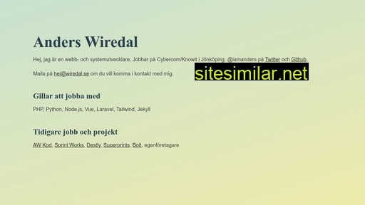 wiredal.se alternative sites
