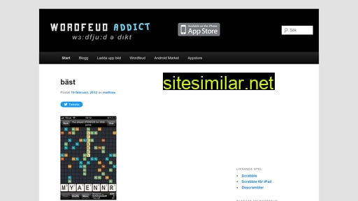 wordfeudaddict.se alternative sites