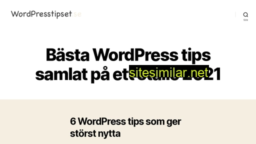 wordpresstipset.se alternative sites