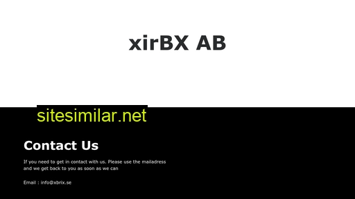 xbrix.se alternative sites