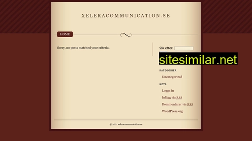 xeleracommunication.se alternative sites