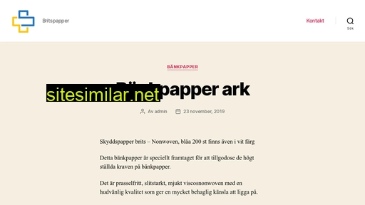 bänkpapper.se alternative sites