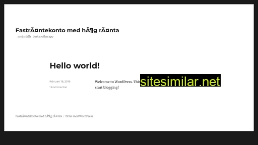 fasträntekonto.se alternative sites