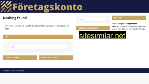 företagskonto.se alternative sites