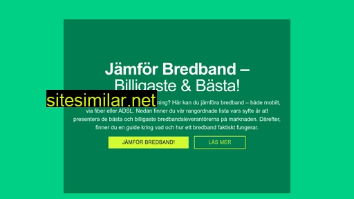 jämför-bredband.se alternative sites