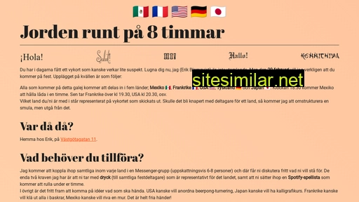 jordenruntpå8timmar.se alternative sites