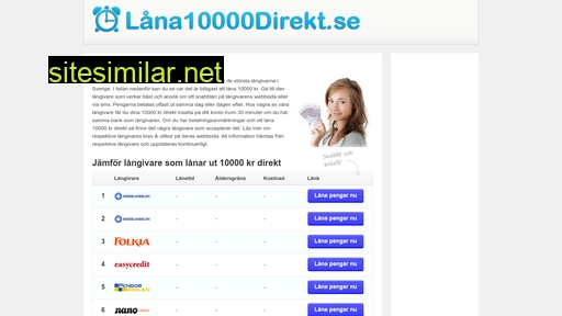 låna10000direkt.se alternative sites