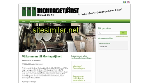 montagetjänst.se alternative sites