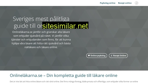 onlineläkarna.se alternative sites