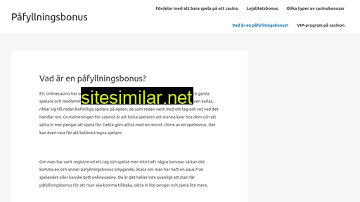 påfyllningsbonus.se alternative sites