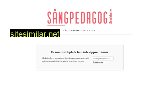 sångpedagogstockholm.se alternative sites