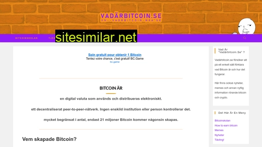 vadärbitcoin.se alternative sites
