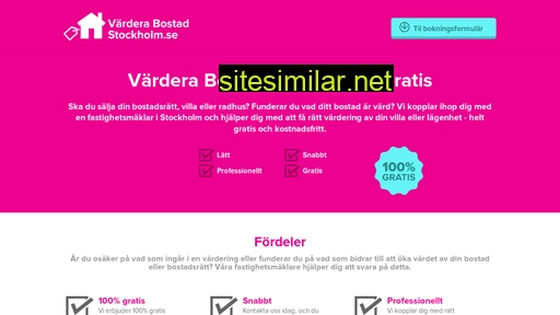 värderabostadstockholm.se alternative sites
