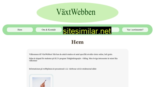 växtwebben.se alternative sites