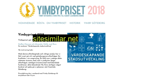 yimbypriset.se alternative sites