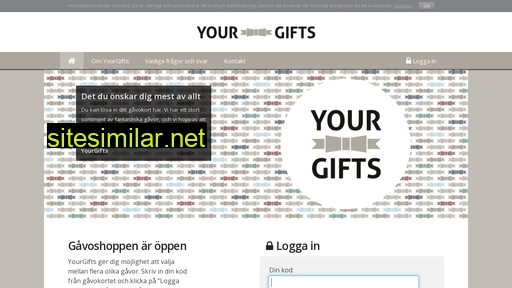 yourgifts.se alternative sites