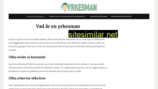 yrkesman.se alternative sites