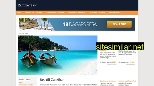 Zanzibarresor similar sites