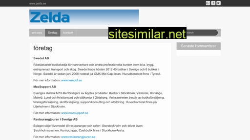 zelda.se alternative sites