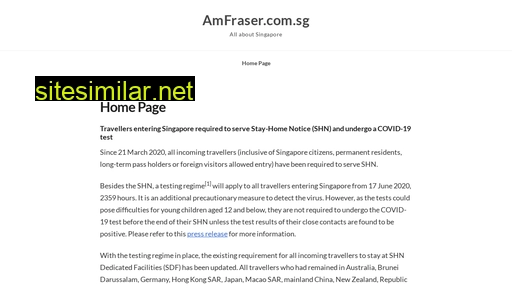 amfraser.com.sg alternative sites