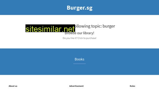 Burger similar sites