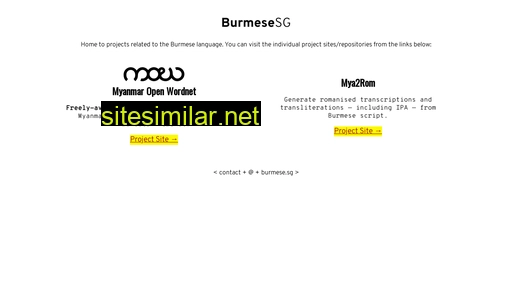 Burmese similar sites