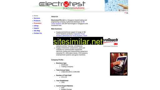 Electrotest similar sites