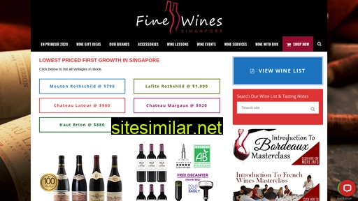 finewines.com.sg alternative sites