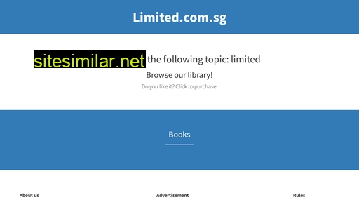limited.com.sg alternative sites