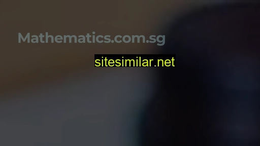 mathematics.com.sg alternative sites