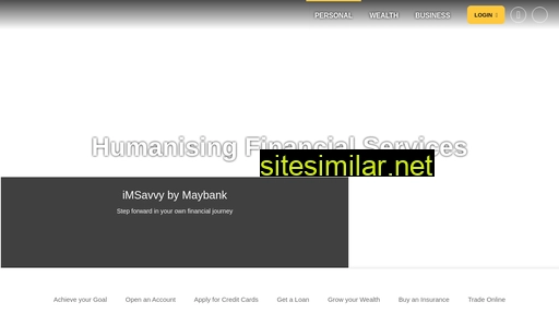 Maybank2u similar sites