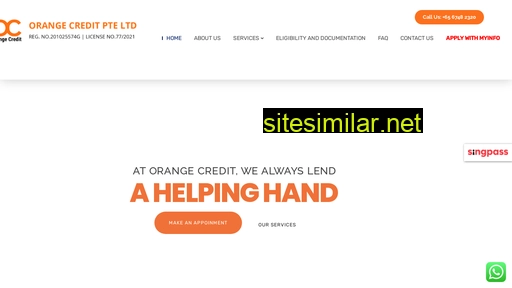 orangecredit.com.sg alternative sites