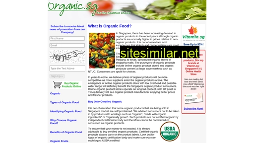 organic.sg alternative sites