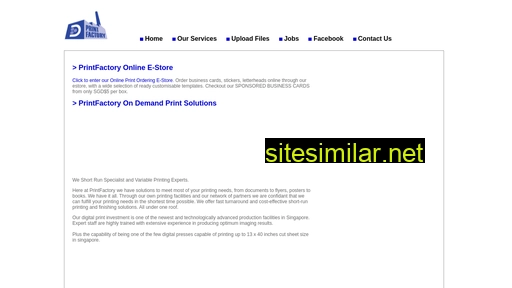 Printfactory similar sites