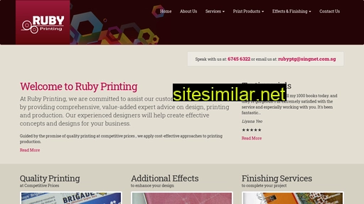 rubyprinting.com.sg alternative sites