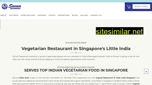 shivamrestaurant.com.sg alternative sites