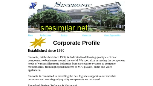 sintronic.com.sg alternative sites
